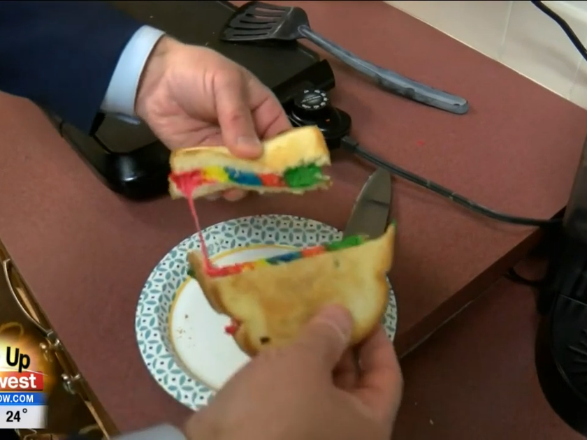 What’s Trending in Wake Up: Rainbow grilled cheese
