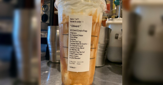 Edward’s coffee order has Starbucks barista begging to end TikTok trend