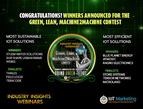 IoT Marketing Announces Winners of the Green, Lean, Machine2Machine Contest