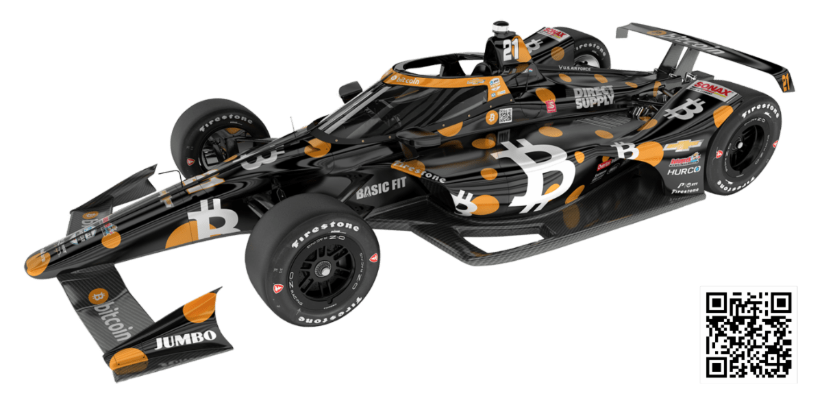 Bitcoin to be featured on Indy 500 car; employees offered Bitcoin as payment