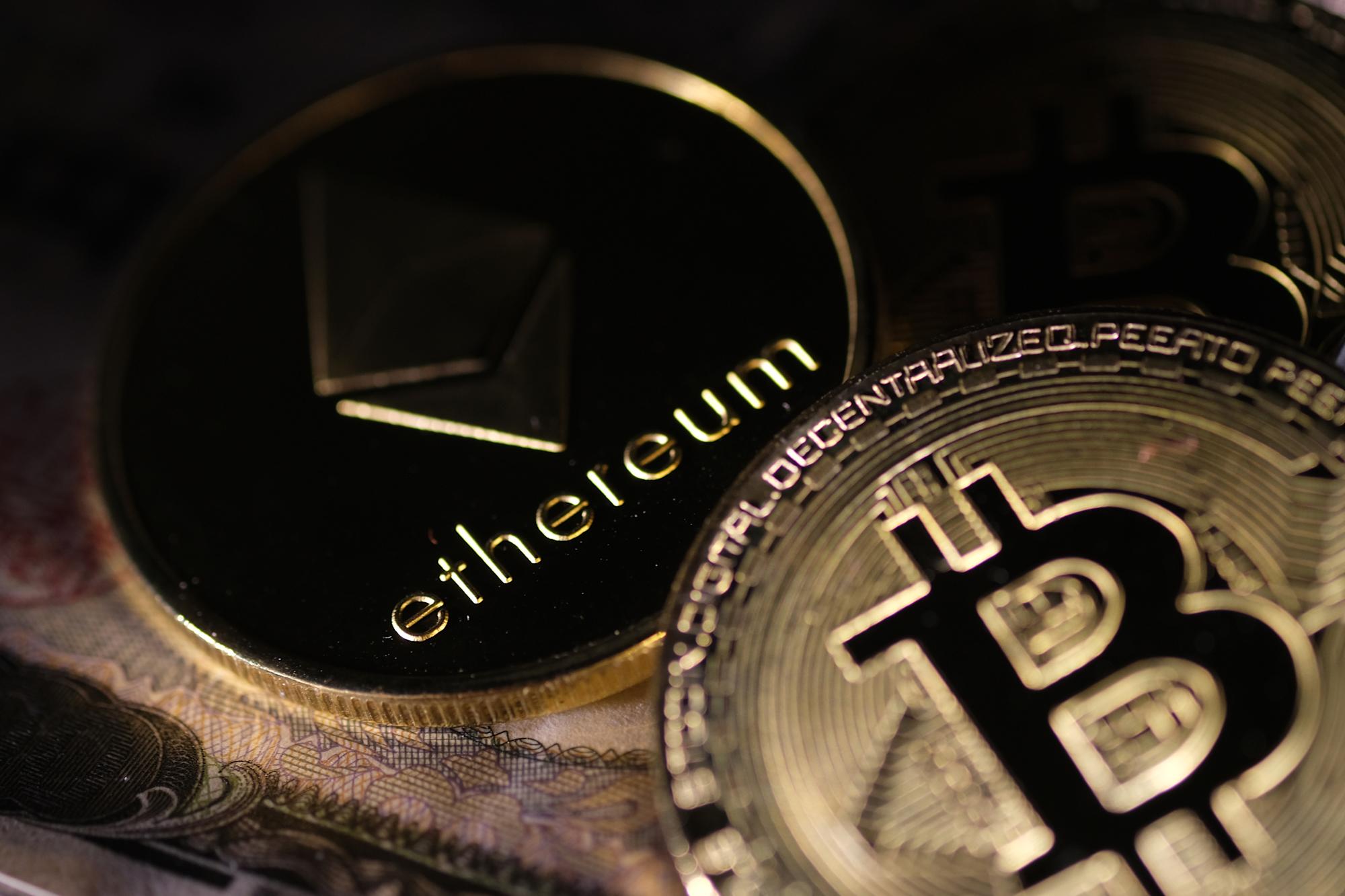 Bitcoin, ethereum rise as cryptos recover after sell-off
