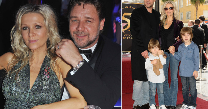 Russell Crowe’s ex-wife Danielle Spencer shares rare photo of sons