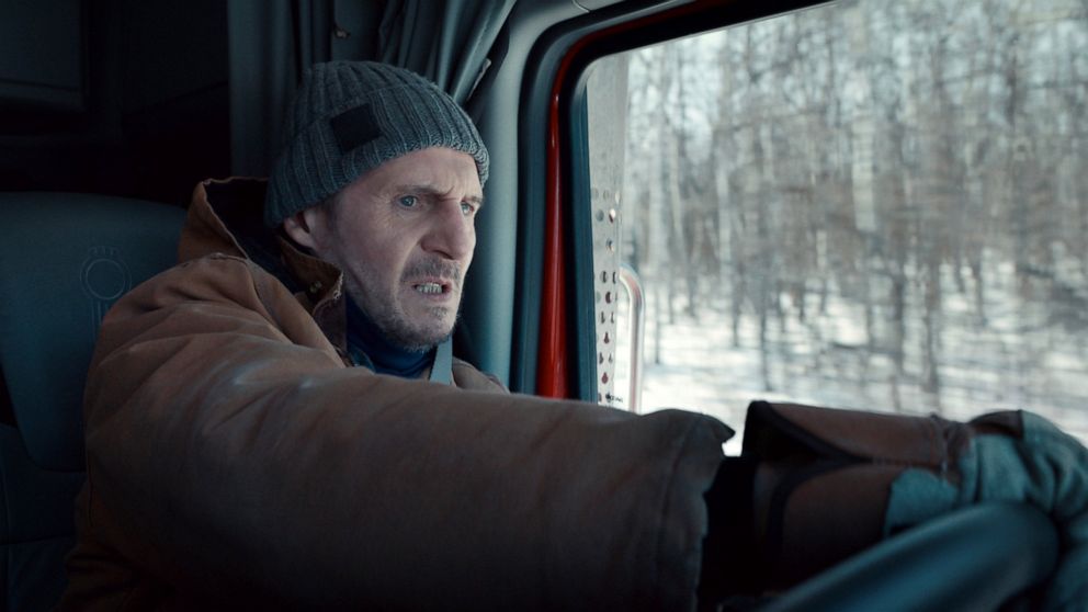 Review: Liam Neeson’s back, fighting on thin ice (literally)