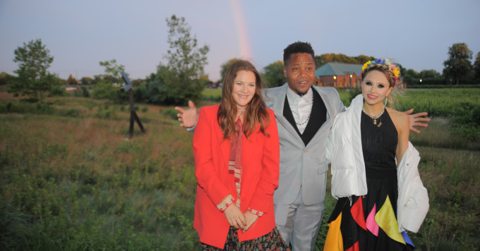 Drew Barrymore summons a rainbow at Hamptons ‘Pride prom’