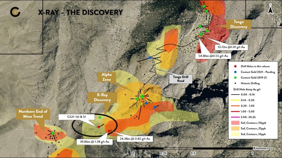 Contact Gold Delivers a Second New Gold Discovery at the Green Springs Project, Nevada, Drills …