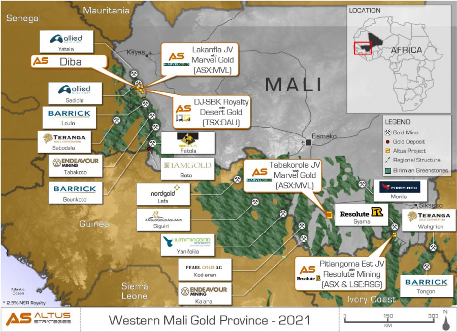 Altus Strategies: Further Targets Defined at Tabakorole Gold Project, Southern Mali
