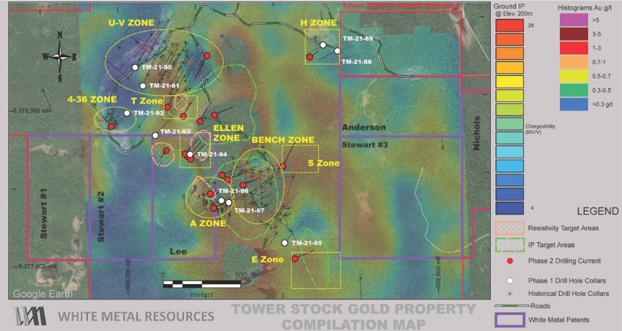 White Metal Resources Completes Initial Three Drill Holes on Tower Stock Gold Project, Ontario