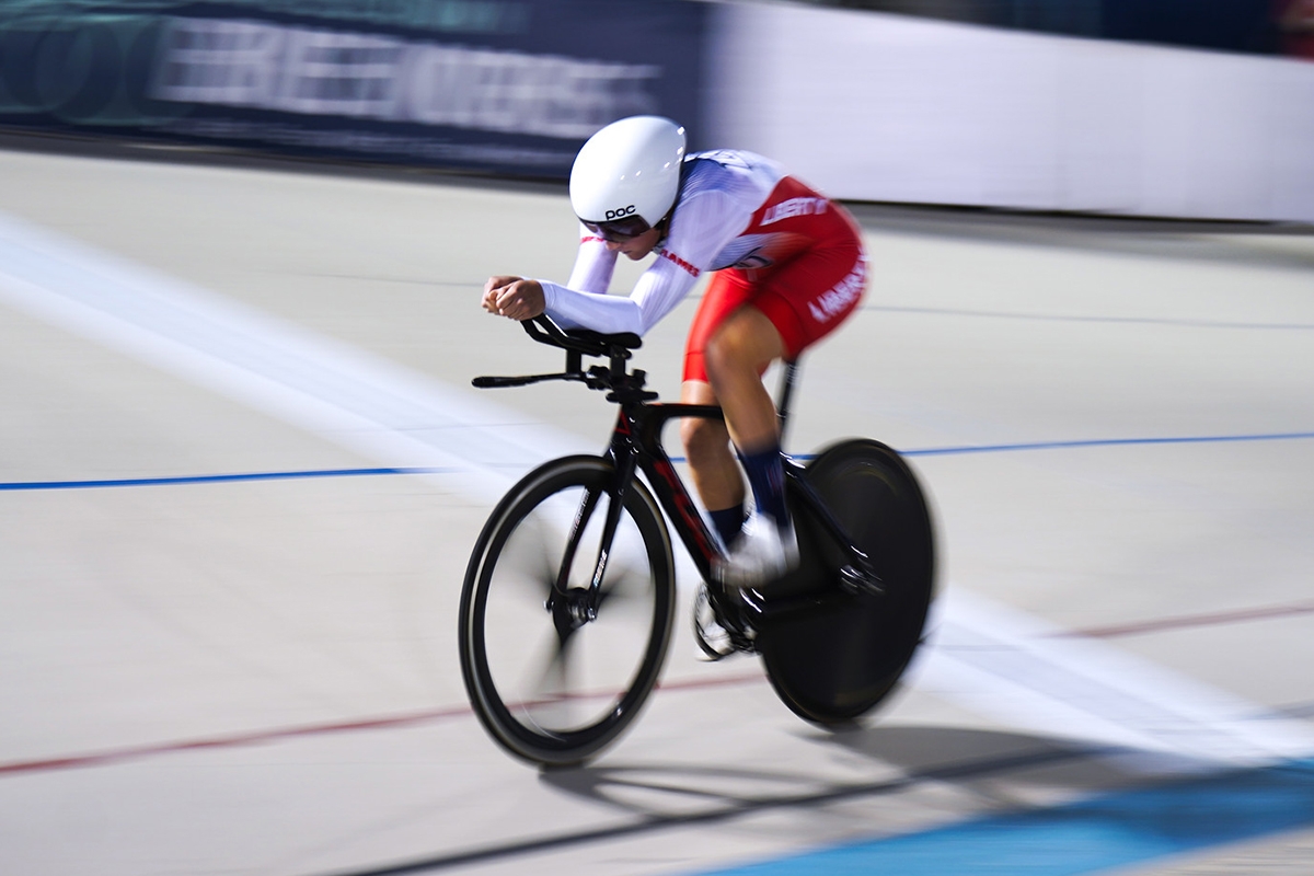 Liberty cyclist rides to silver, gold medals at track nationals
