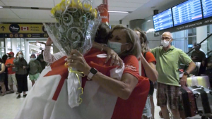 ‘It’s just totally surreal’: Gold-medal Olympian returns home to Calgary
