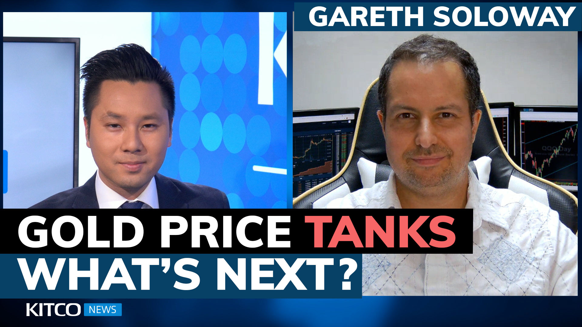 Why did gold price drop 2% today? More downside coming? Gareth Soloway on metals, stocks …