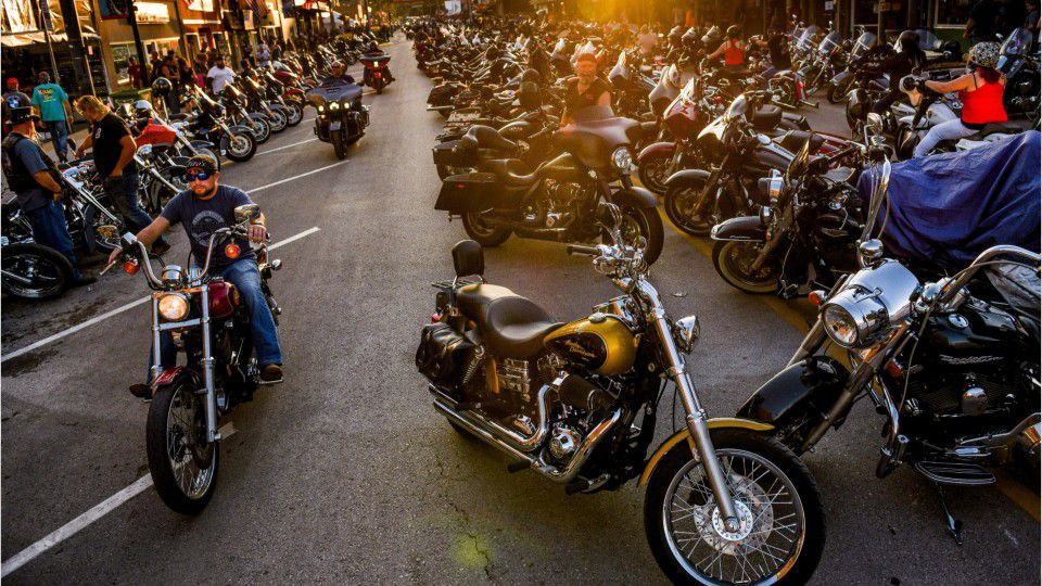 Sturgis Motorcycle Rally: Bikers swarm South Dakota amid COVID-19 surge