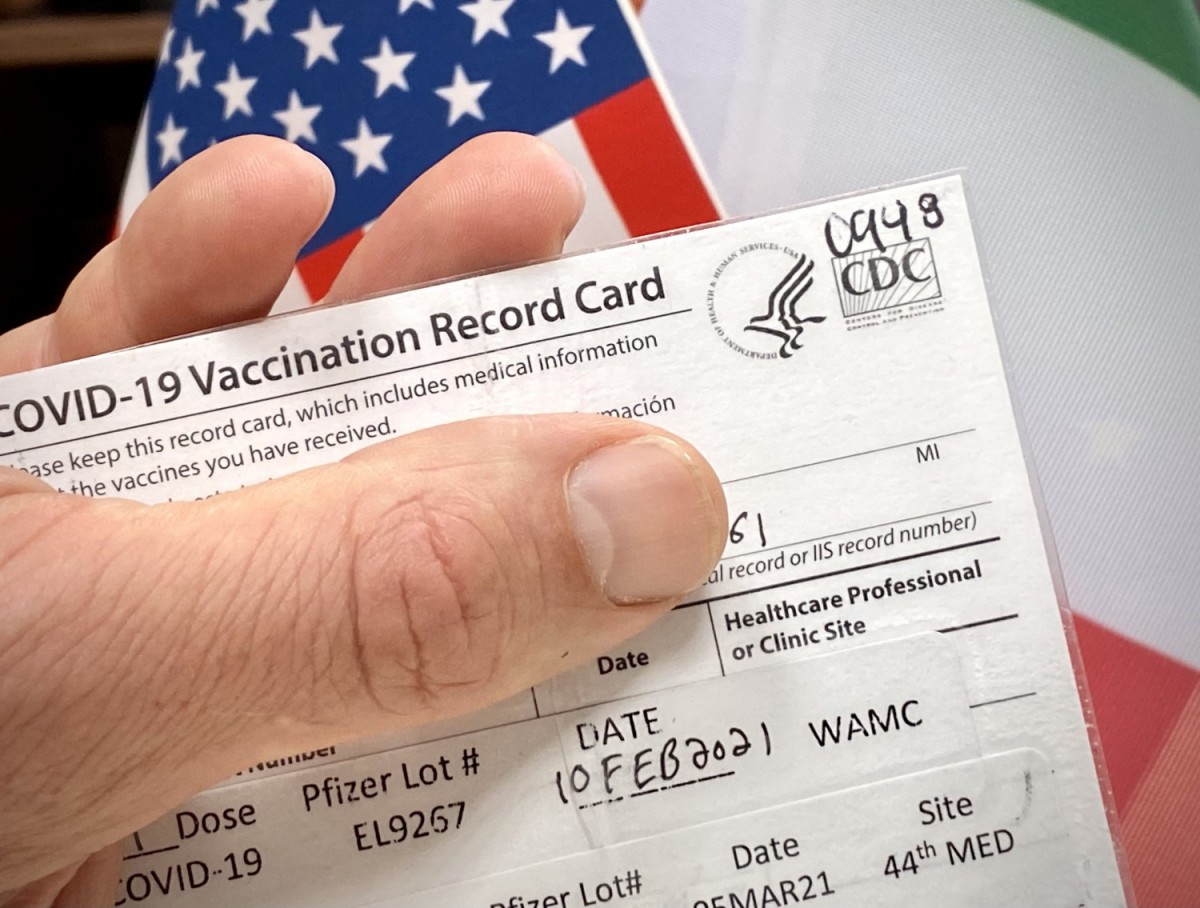 CDC vaccination card works for Green Pass
