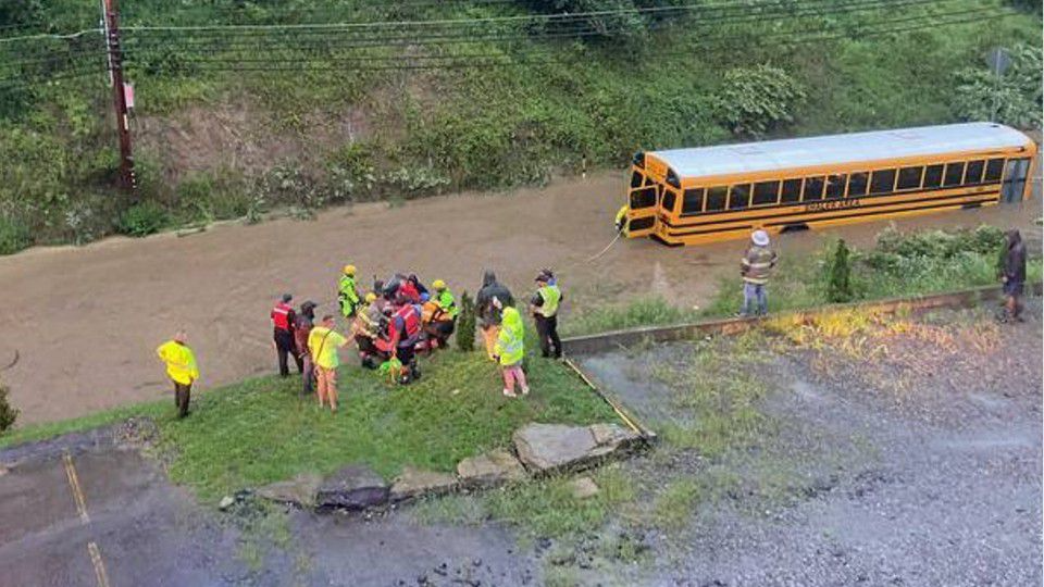 Students rescued from school bus after Ida dumps rain, floods roads in Pennsylvania – FOX23