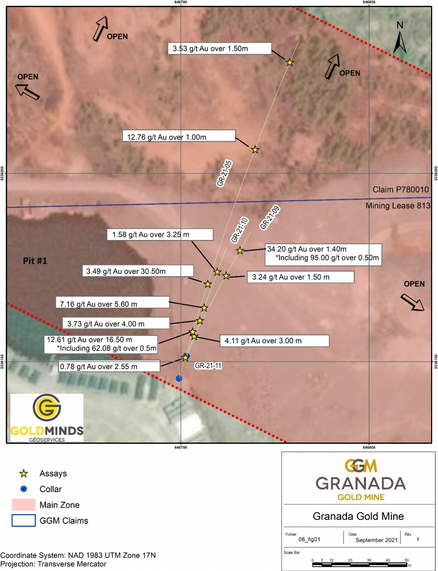 Granada Gold Mine Intersects up to 7.16 G/T over 5.60m and 95.00 G/T Gold over 0.50m in …