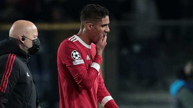 Manchester United defender Raphael Varane out for a month with hamstring injury