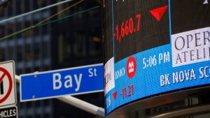 North American stock markets fall after inflation spike raises fears of rate hikes – CP24