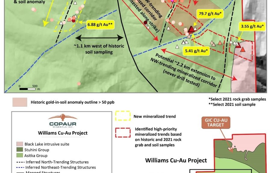 CopAur Minerals Discovers New 1000 Metre Trend of Surface Mineralization and Samples …