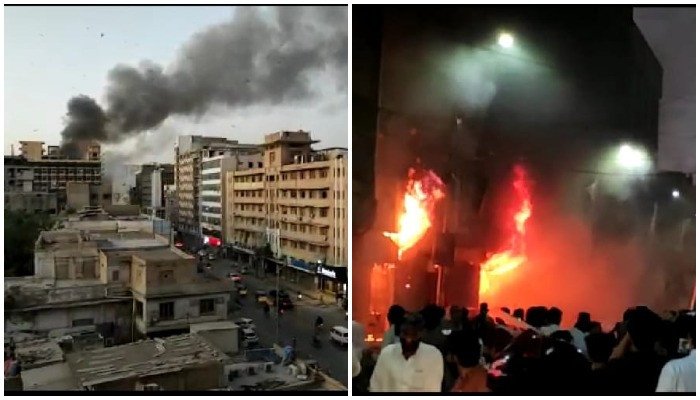 Karachi Cooperative Market inferno: 35 shops ‘completely gutted’ – Geo.tv