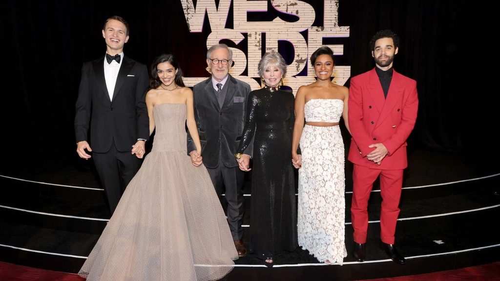 Steven Spielberg honors Stephen Sondheim at ‘West Side Story’ premiere