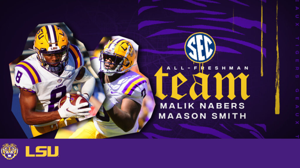 Nabers, Smith Named to Freshman All-SEC Team