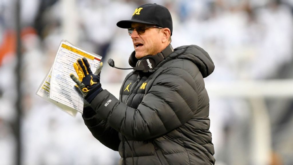 Michigan Wolverines’ Jim Harbaugh named AP college football coach of the year