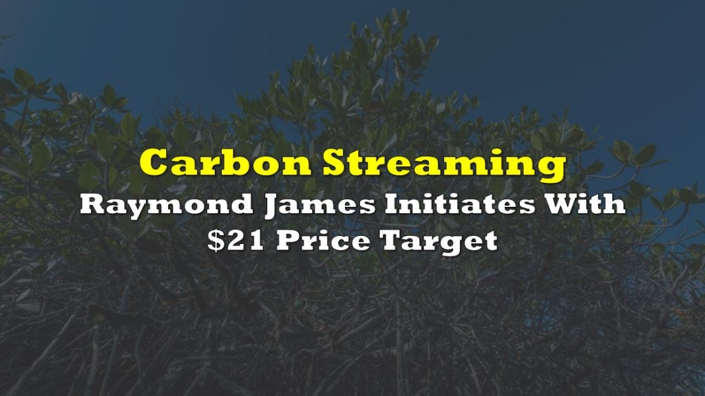 Carbon Streaming: Raymond James Initiates With $21 Price Target | the deep dive