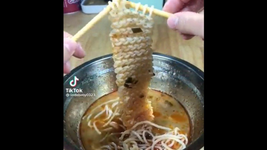 Viral video: Woman uses chopsticks to knit noodles, netizens have questions – Times Now