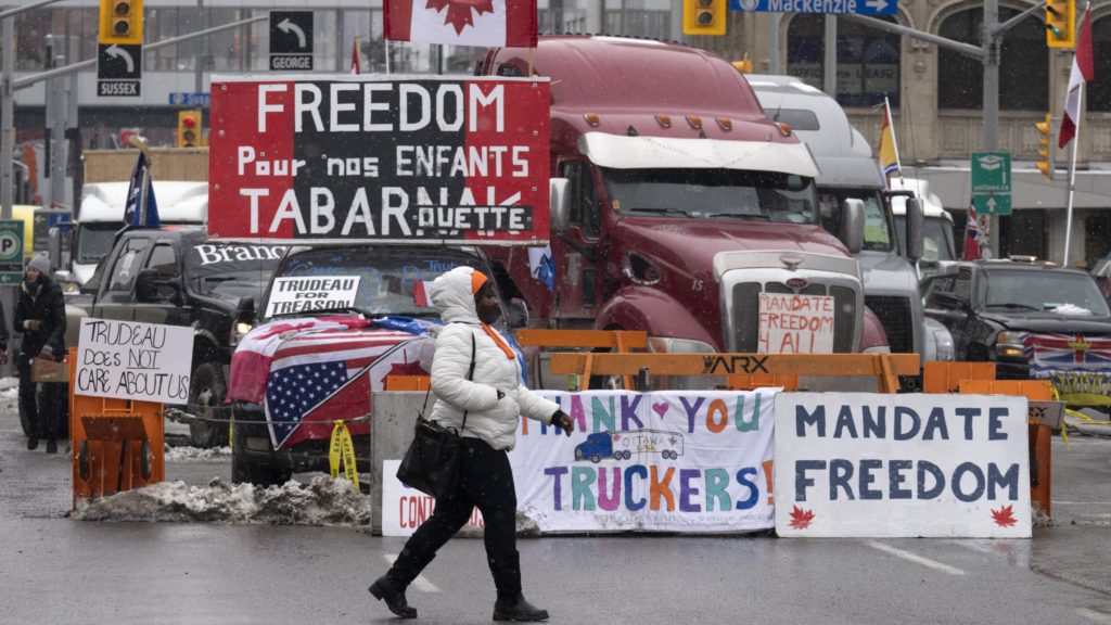 COVID-19 protests threaten border trade between Canada US | AP News