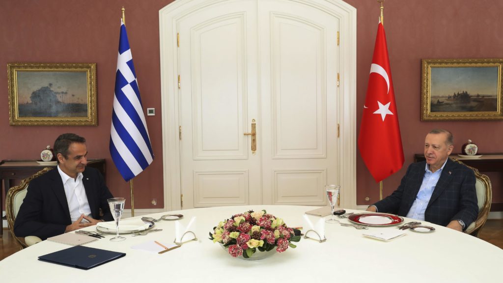 Leaders of Turkey, Greece hold talks in rare meeting | AP News