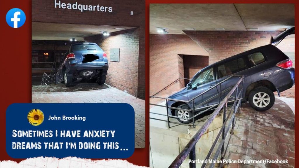 Drunk US woman drives through police HQ garage, stairs; blames GPS – The Indian Express