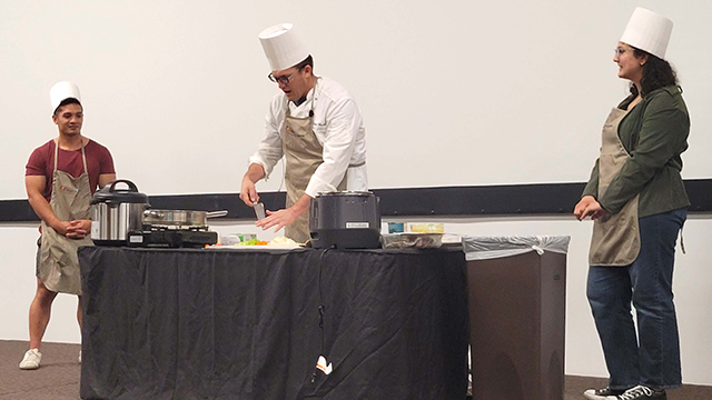 ASU students learn how pressure cookers can bring together nutritious food, culture