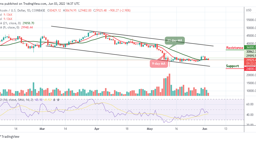 Bitcoin Price Prediction for Today, June 3: BTC Bears May Slide Below $29,000 Support