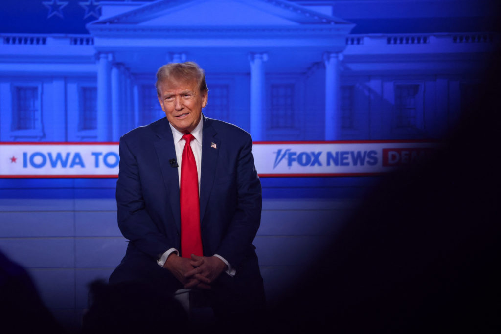 Donald Trump enjoys a relaxed Fox News town hall while top Republican rivals have a fierce debate
