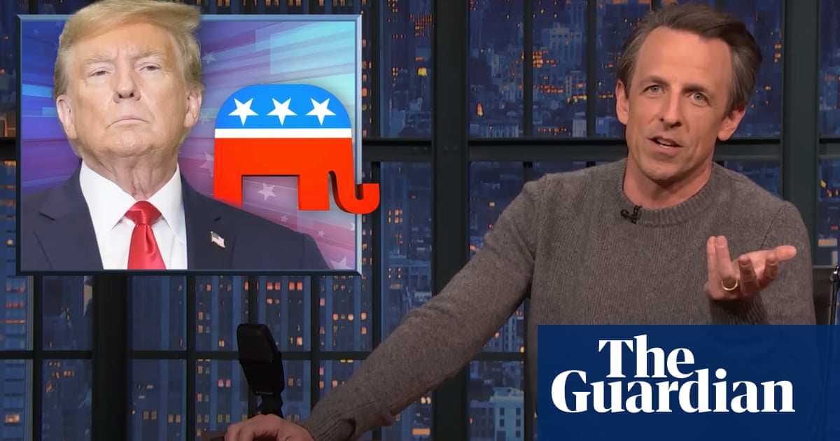 Seth Meyers: ‘Trump talks about presidential powers like they’re Mountain Dew flavors’